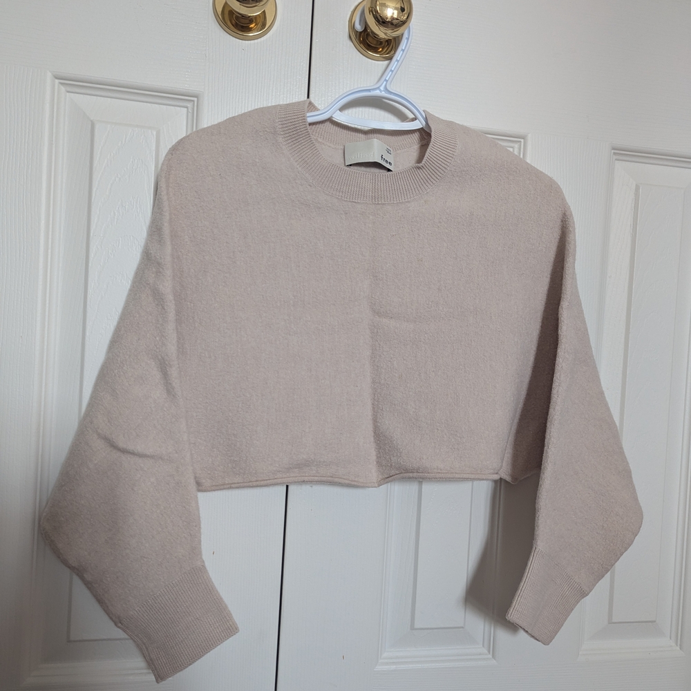 Aritzia 100% Merino Wool Cropped Sweater